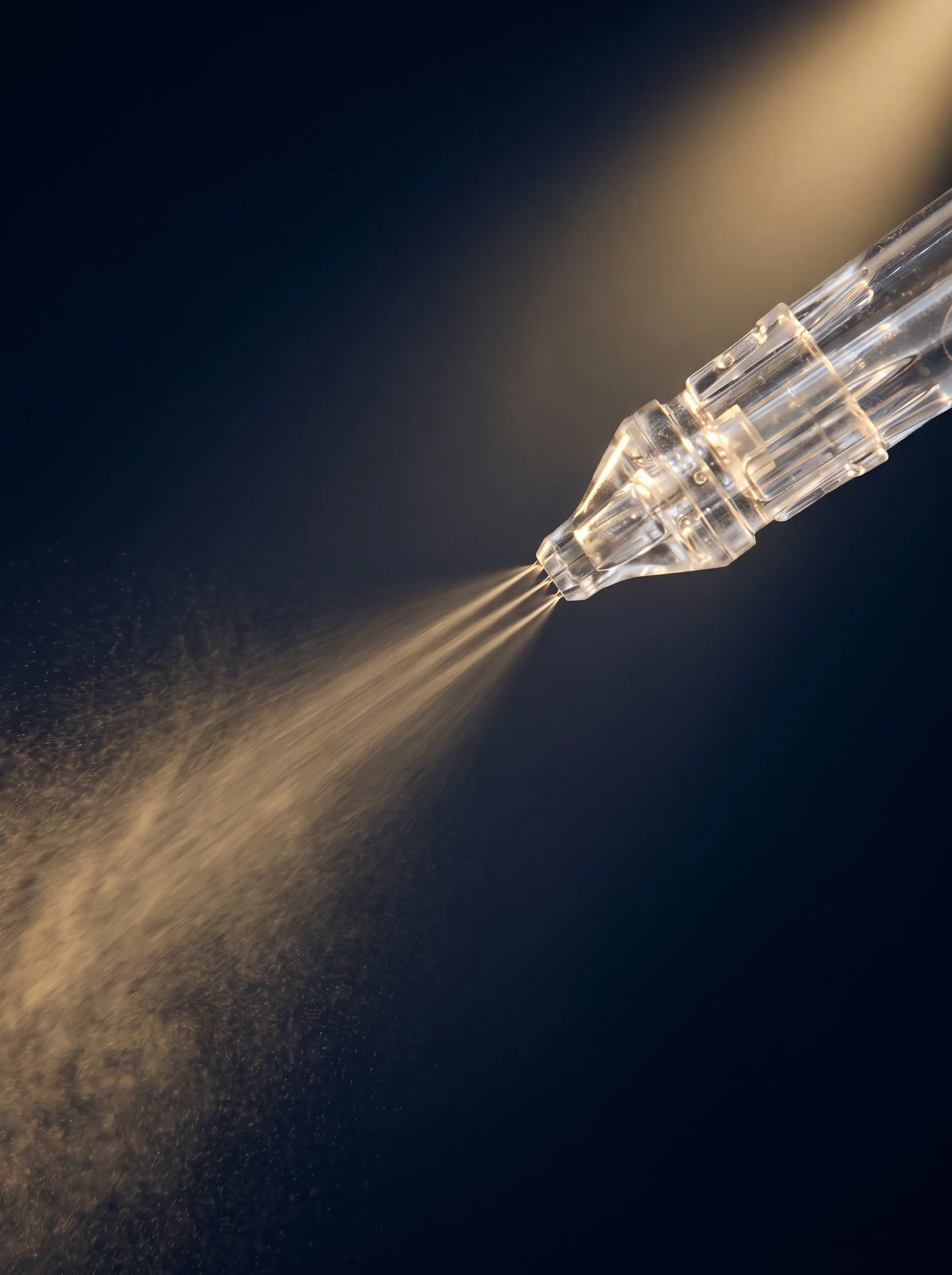 JetPeel-Handstück mit feinem Wirkstoffstrahl — die Technologie des Kosmetikinstituts Hantsche